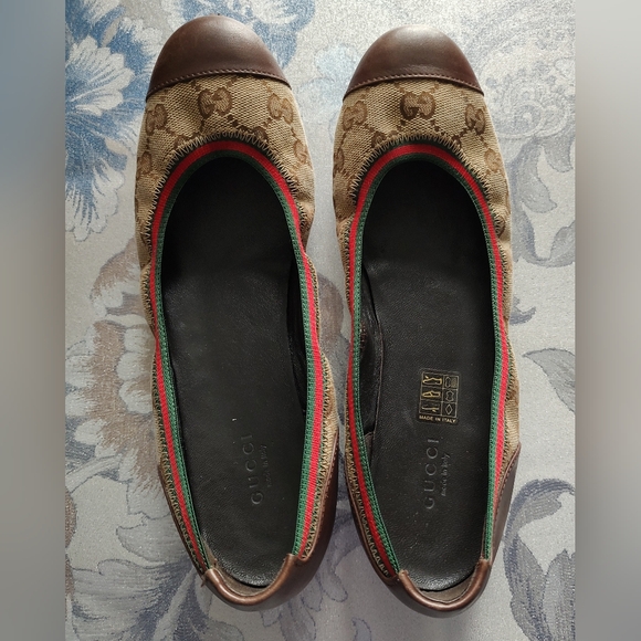 Gucci ballet shoes in size 37 1/2. - Picture 1 of 6